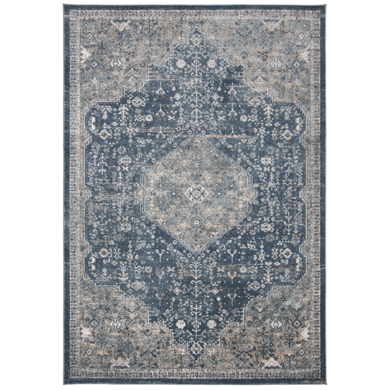 Ivory Elegance 9' x 12' Hand-Knotted Synthetic Area Rug