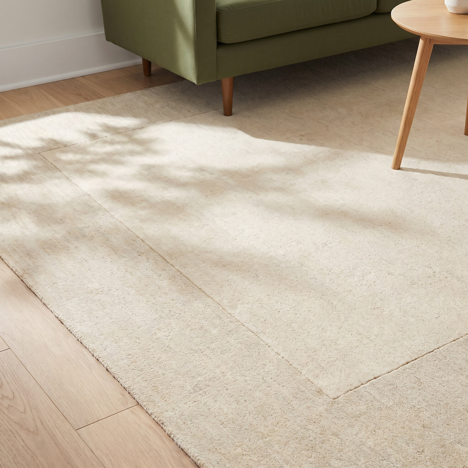 Dolma Cream Khaki Hand-Loomed Rug, Rectangle 12' x 15'