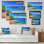 Peinture de plage tropicale - art nautique et côtier sur toile-1254646140-1254646143