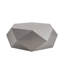 Table basse hexagonale moderne en acier inoxydable, aucun assemblage requis, conception géométrique pour le salon-1081267741