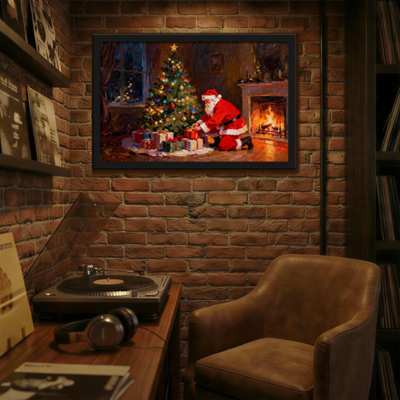 Sapin de Noël de Noël avec des cadeaux, H 12 po x l 18 po