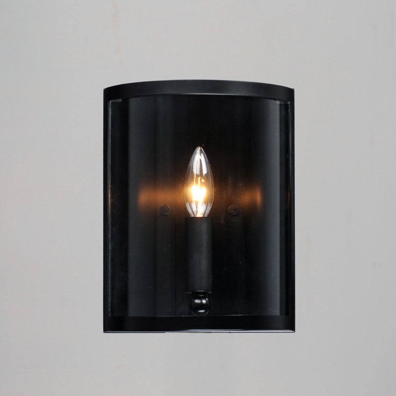 Margaet Steel Flush Mounted Sconce, Black
