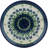 Blue Daisy Circle Polish Pottery 8" Plate