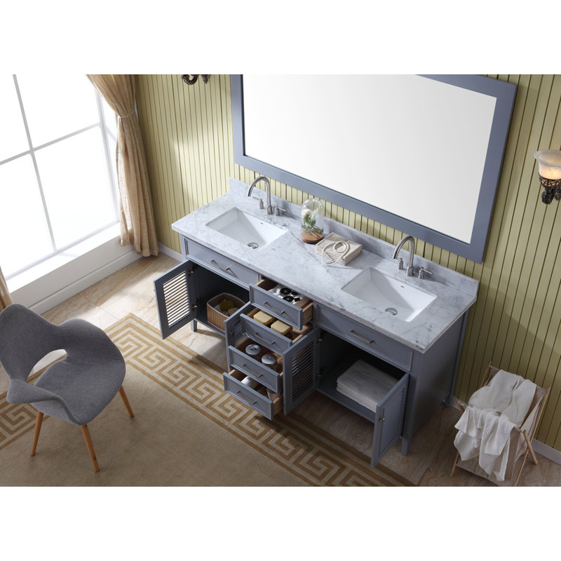 Kensington 73'' W Double Vanity, Gray