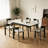 Modern Simple Slab Rock Rectangle Dining Table