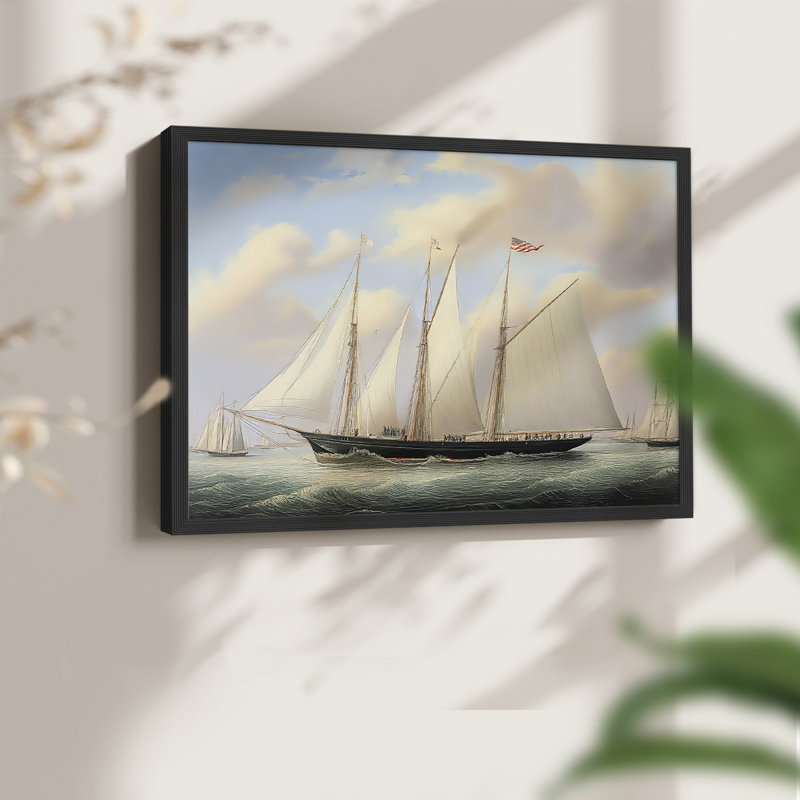 Nautical Series-CXIV -Framed Print - Restickable