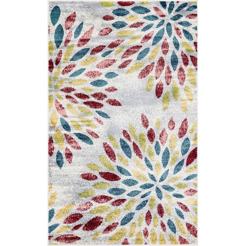 Aamia Abstract Area Rug, Rectangle 9' x 12', Multi