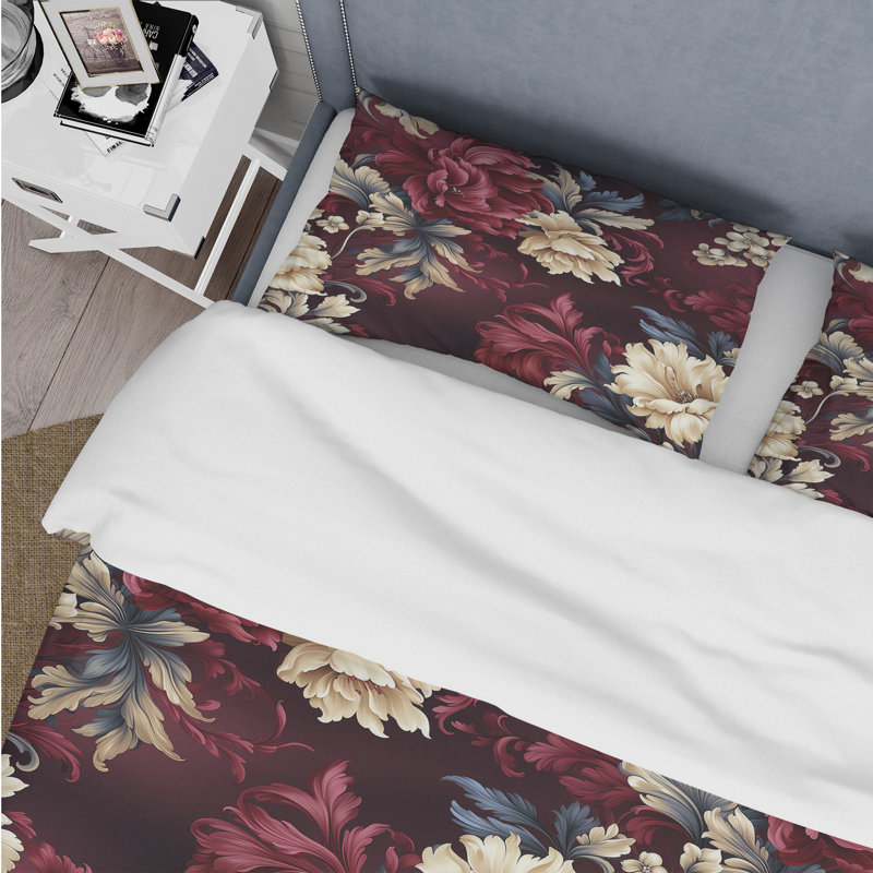 Ensemble de housse de couette Regency, Housse de couette pour grand lit et 2 taies décor