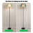 French Retro-Style Wrought Iron & Fabric Floor Lamp-118775603