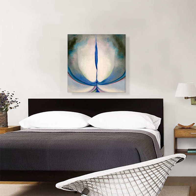 «Blue Line 1919» par Georgia O-Keeffe, reproduction d'art sur toile tendue, H 26 po x l 26 po x P 1,5 po