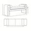Concord 59" Modern Glam Chenille Upholstered Solid Pine Wood Accent Bench in Dove-493282632