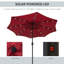270cm Lighted Tilt Market Parasol-20590093