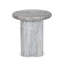 Waylie Small Marble End Table-River Grey Marble