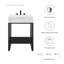 Ensemble de meuble-lavabo simple 25 po Gridiron