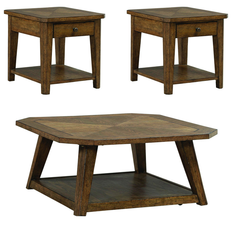 Gertraute 3 Piece Living Room Table Set