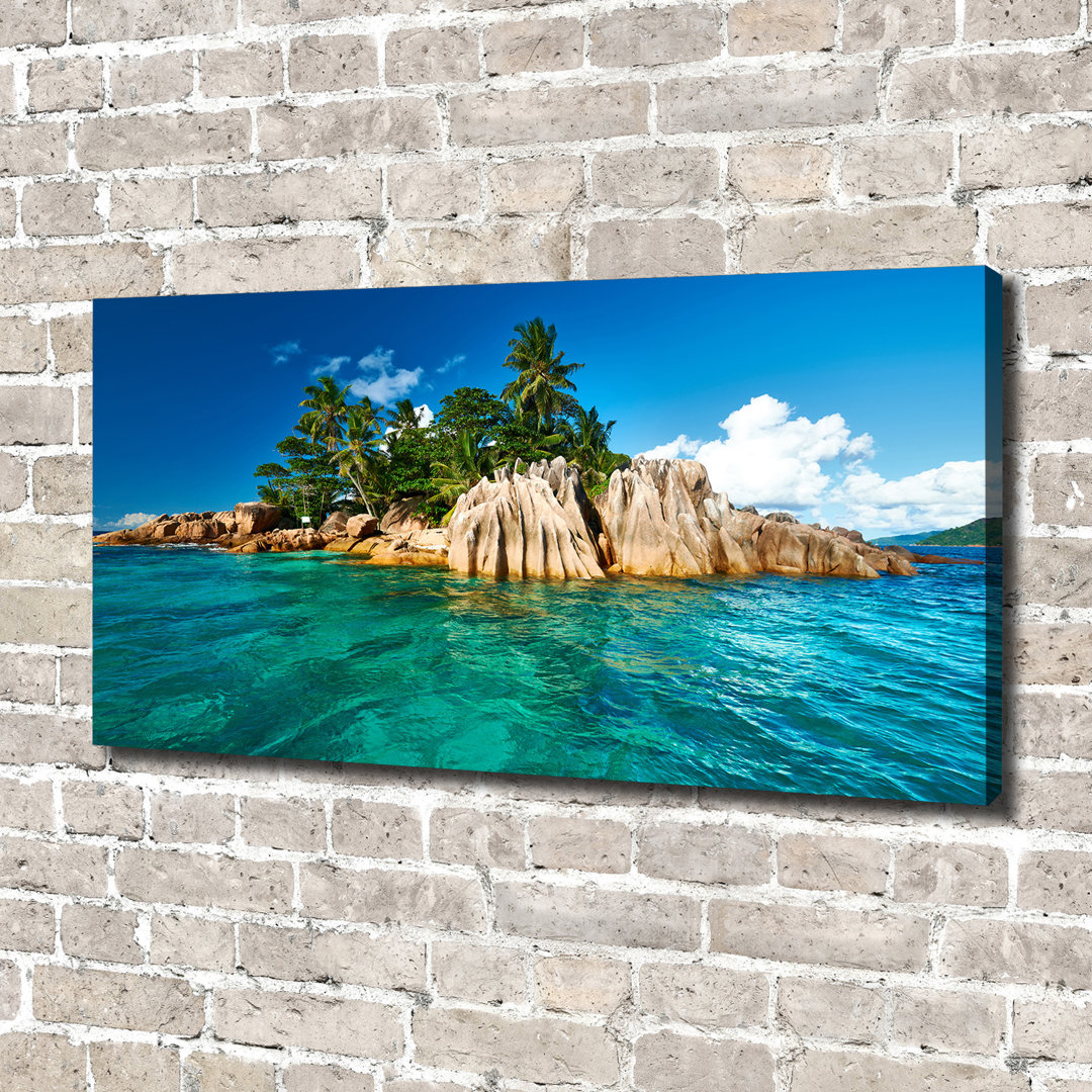 Leinwanddruck - Wandkunst - Drucke auf Leinwand - 120X60 Bild Bildthema: Tropische Insel