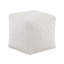 Pouf moderne en fausse fourrure, aspect de sol antidérapant, avec fermeture à glissière, capacité de poids de 300 lb-131167002