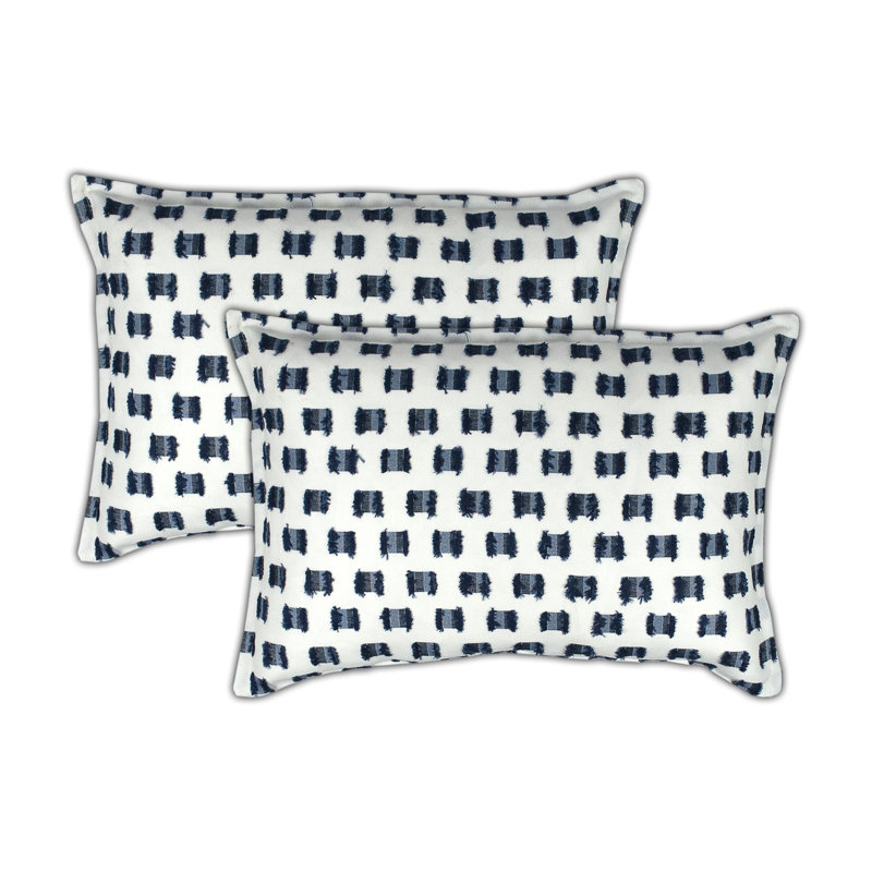Coussin boudoir/déjeuner indigo boudoir O'Fifi, Blanc / bleu