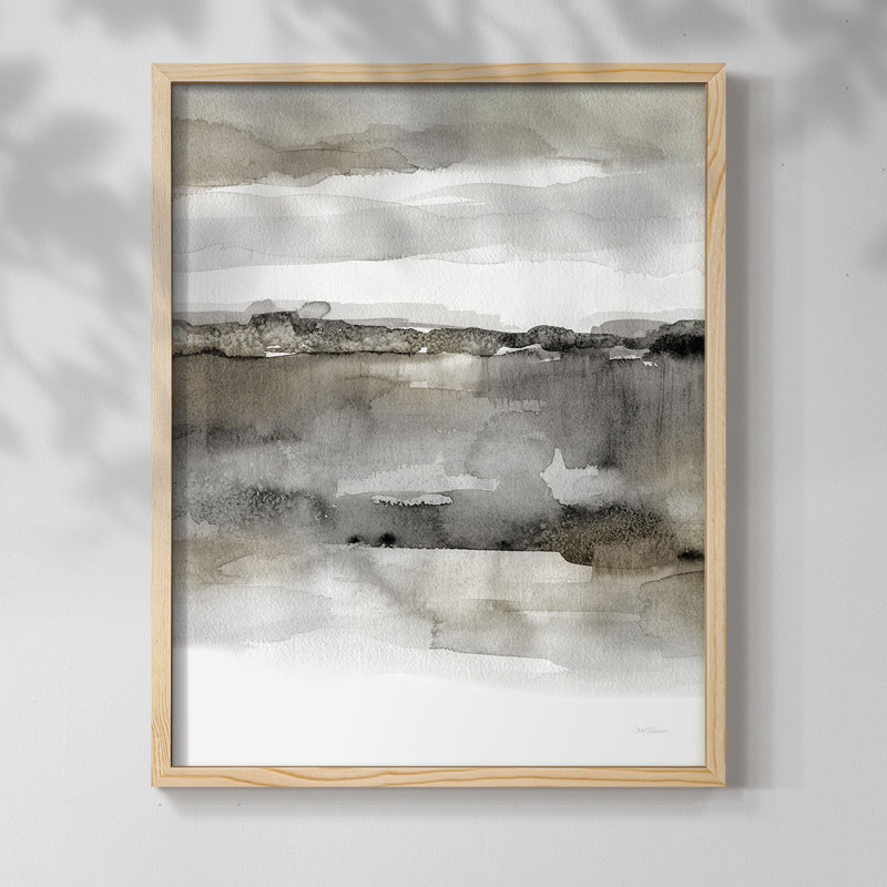 Neutral Harmony Framed Print - Solid Wood, 15" H x 12" W