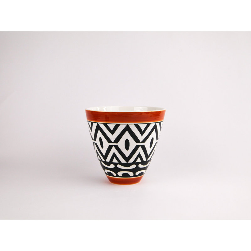 African Handmade Ceramic Dessert Bowl
