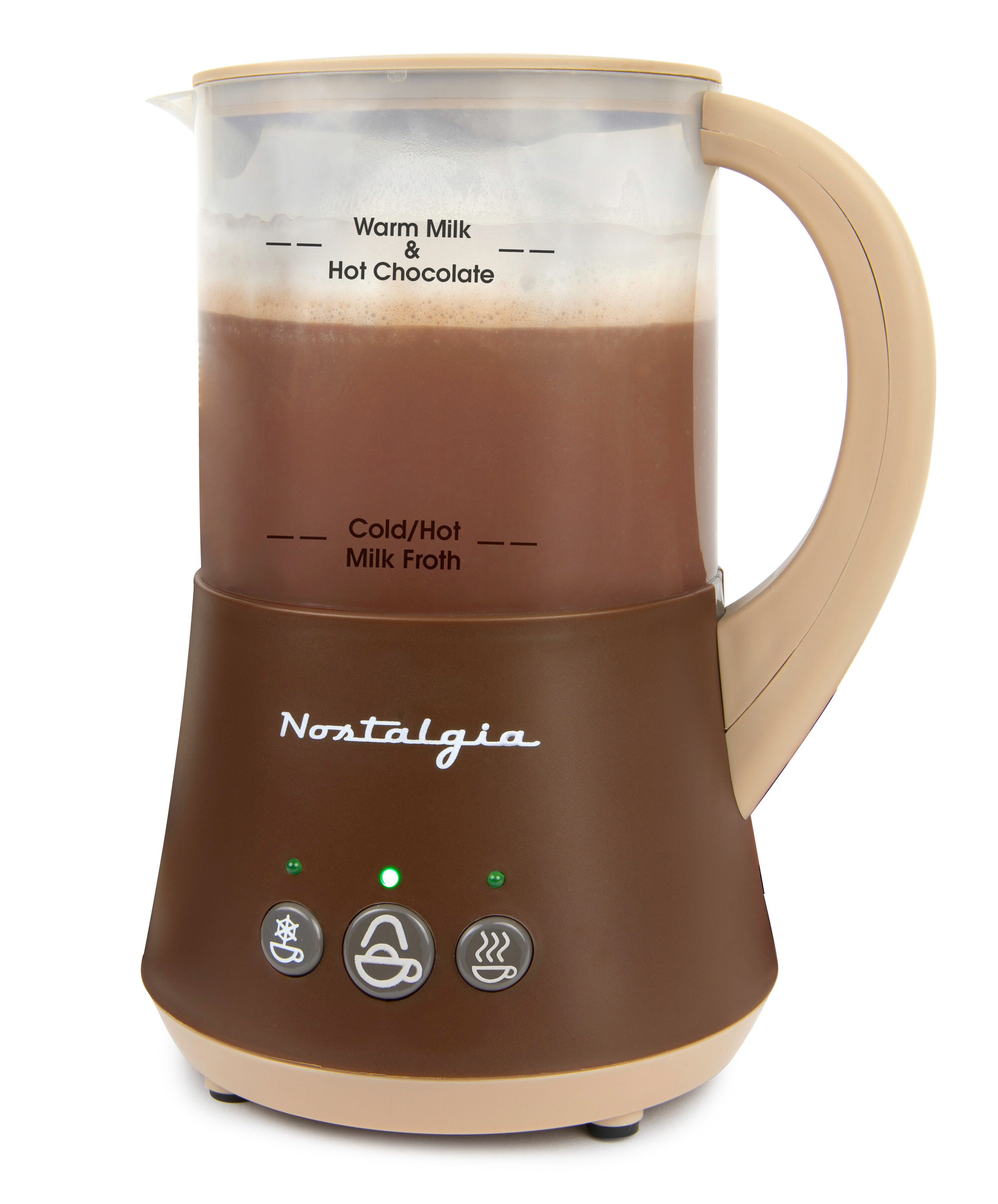 Nostalgia Electrics Nostalgia Retro 32-Ounce Hot Chocolate, Milk Frother,  Cappuccino, Mocha, Latte Maker and Dispenser & Reviews