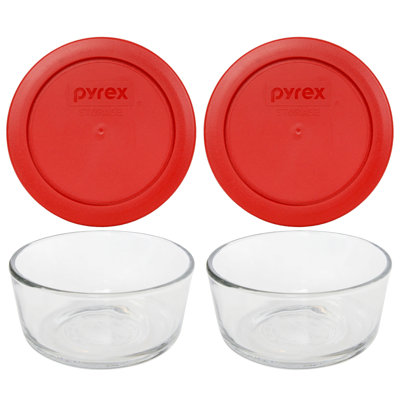 Bols en verre Pyrex 7200 et couvercles assortis 7200 PC