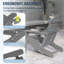 Ensemble de 2 chaises Adirondack pliantes avec porte-gobelet, Hdpe toutes saisons-267669664