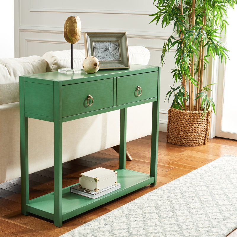 Abdulkarim 37.99'' Console Table, Turquoise
