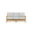 Hakan 180cm Wide Wicker Patio Sofa with Cushions