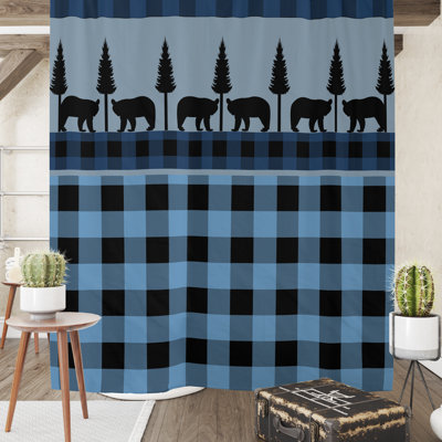Ericamarie Plaid Shower Curtain