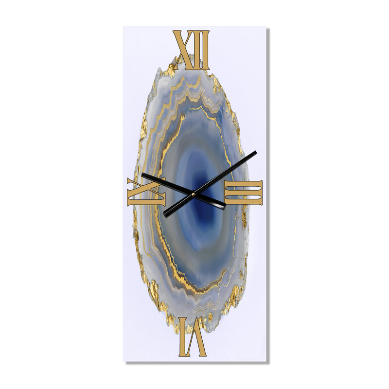 Horloge murale Golden Water Agate, Petit