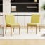 2 sièges confortables en tissu - l 17,52 po x H 32,09 po, hauteur de siège 19,25 po, chaises de salle à manger simples à assembler
