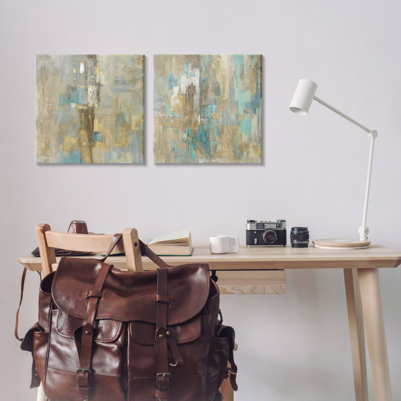 Ensemble d'art mural en toile Composition 2 par Justin Turner, H 17 po x l 17 po