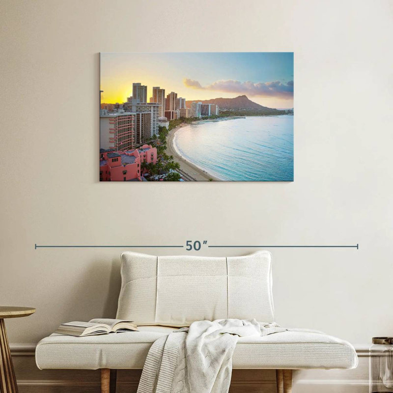 Gillard Waikiki Gillard scène, H 24 po x l 36 po