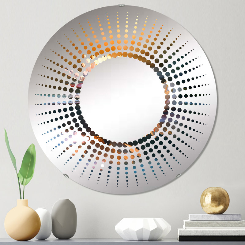 Miroir décoratif Lotus Pond At Sunset II - Starburst-MIR115455-Rond, 23,6 po x 23,6 po