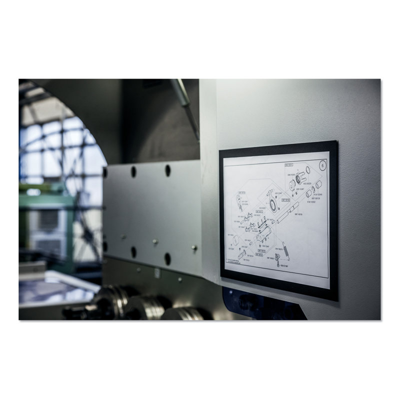 Classic Black Magnetic Wall Sign Holder Set