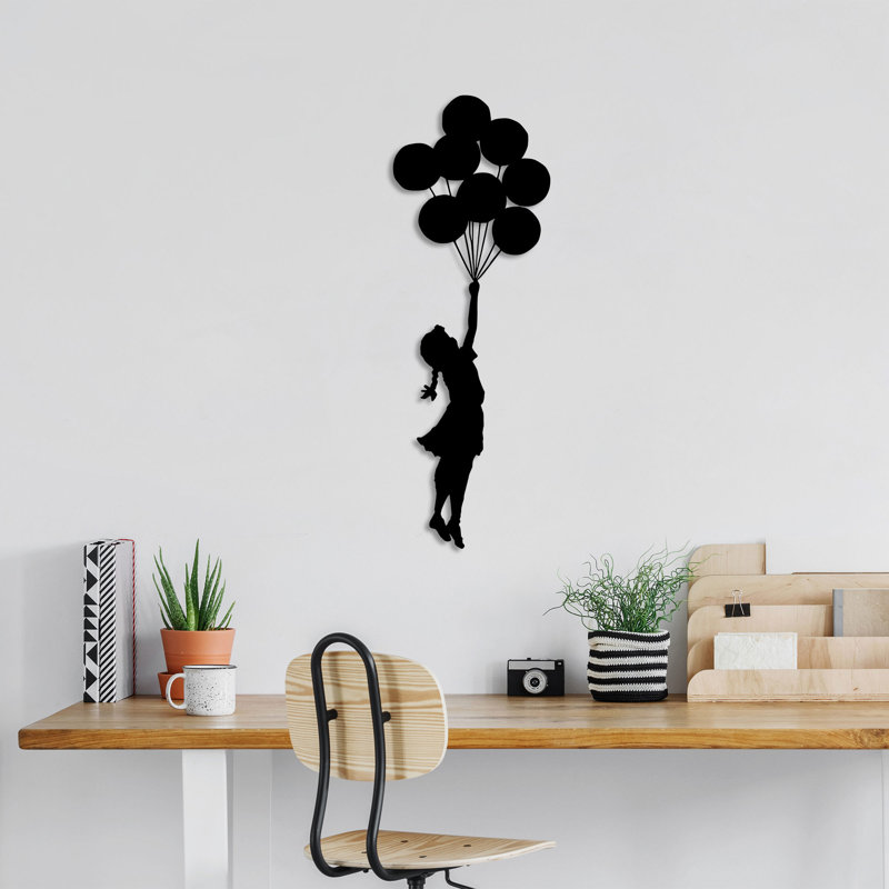 Elegant Black Decorative Metal Wall Accessory, 39.4 x 13.4 inches | 100% Metal Construction, Thickness: 0.06 inches | Easy Wall Mount Design, Perfect for Home Décor & Modern Interiors, Durable and Stylish