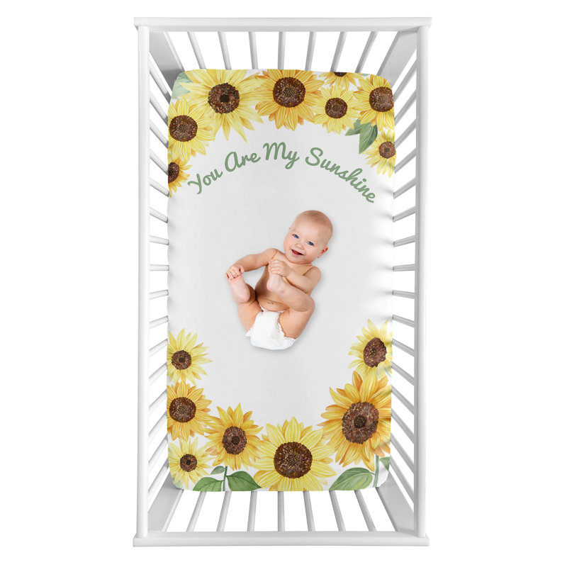 Drap-housse pour lit de bébé collection Sunflower
