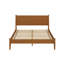 Grand lit plateforme Mid-Century moderne en bois au fini chêne-32858686-32858673