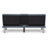 SoftHaus 65" Modern Gray Convertible Futon Sofa Bed with Fold-Down Console, USB Charging Ports and Cupholders