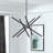 10 Light Black Medium Chandelier