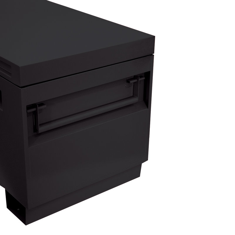 44.88'' W Steel Job Site Storage, Black