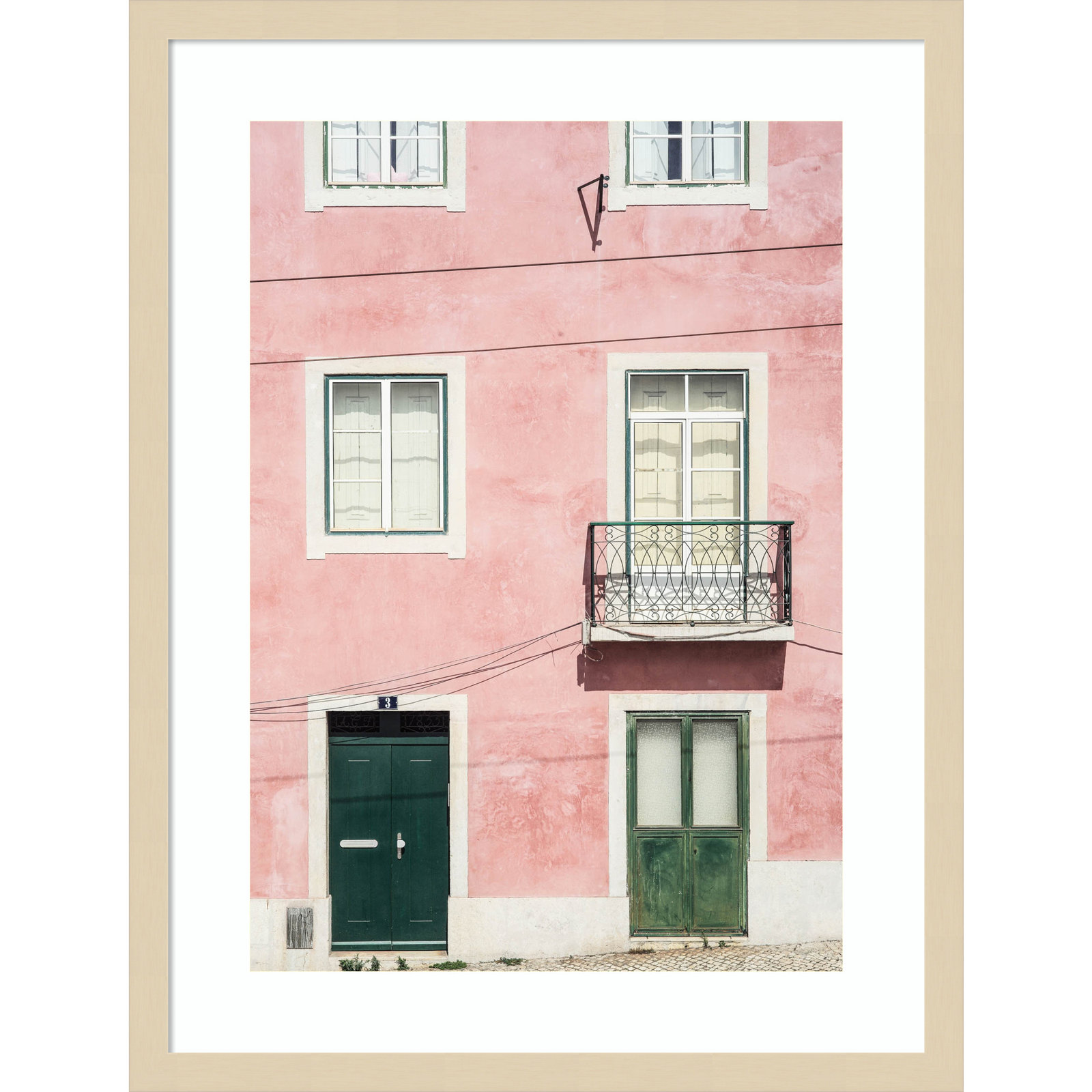 Daisey "Pink Parade" Print, Brown, 25" H x 19" W