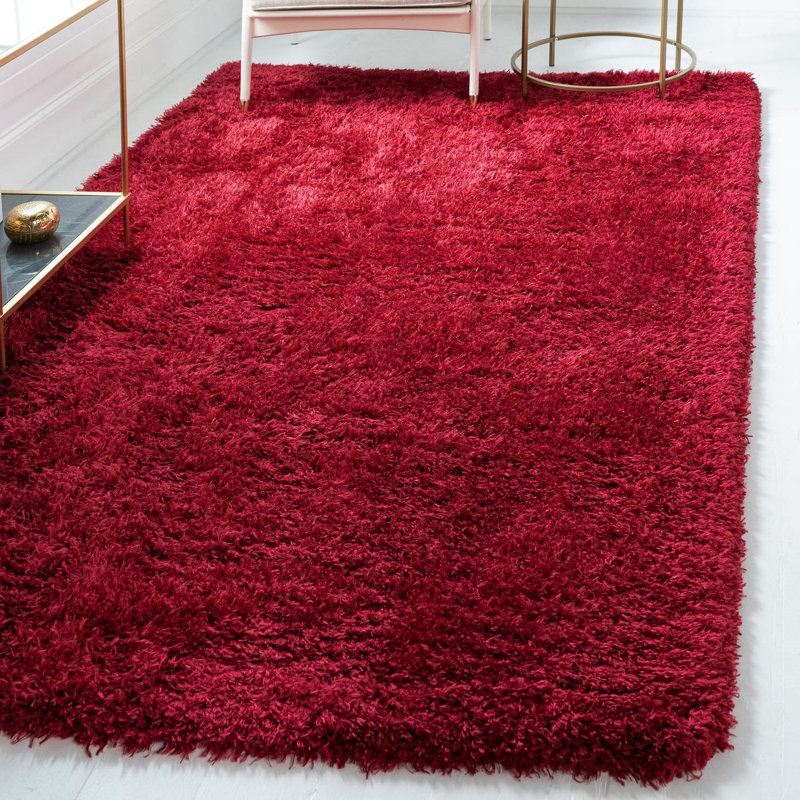 Red Area Rug, Rectangle 3'3" x 5'3"