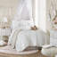 Ensemble d'édredon 4 pièces pour lit simple / simple TG Ivy White-126470627-126470629