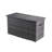 320 Gallon Grey Large All-Weather Wicker Outdoor Storage Deck Box with Aluminum Frame, Waterproof Liner and Dual Gas Lifts-115593826