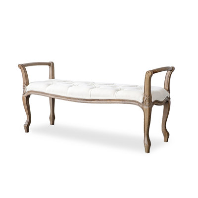 Banc de chambre de style champêtre 51,18 pouces