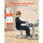 Ensemble bureau et chaise pour enfants, avec lampe de bureau, hauteur réglable et plateau inclinable de 0 à 40°. Parfait pour la chambre ou le bureau.-135652711