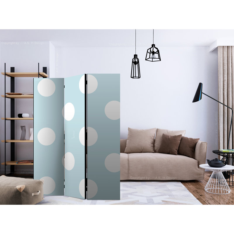 Ghevont 172cm H Solid Wood Folding Room Divider, 3