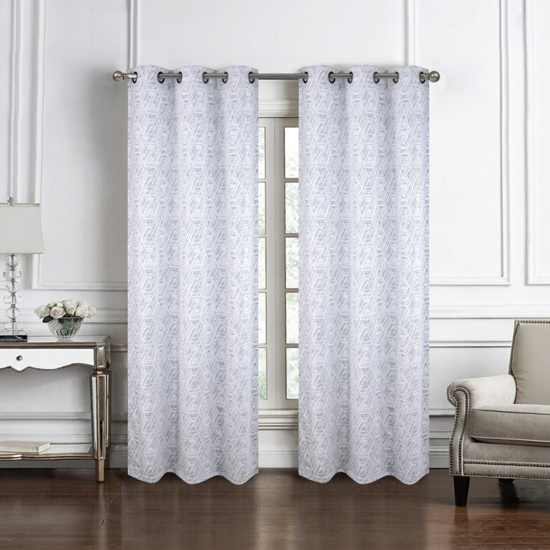 Paire de rideaux Amara, Gris